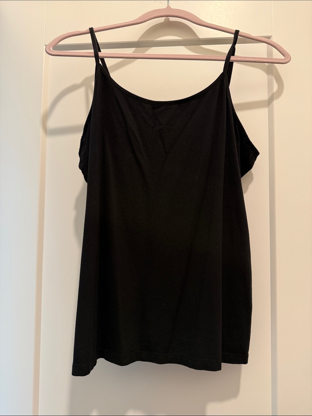 Time and Tru Black Spaghetti Strap Camisole